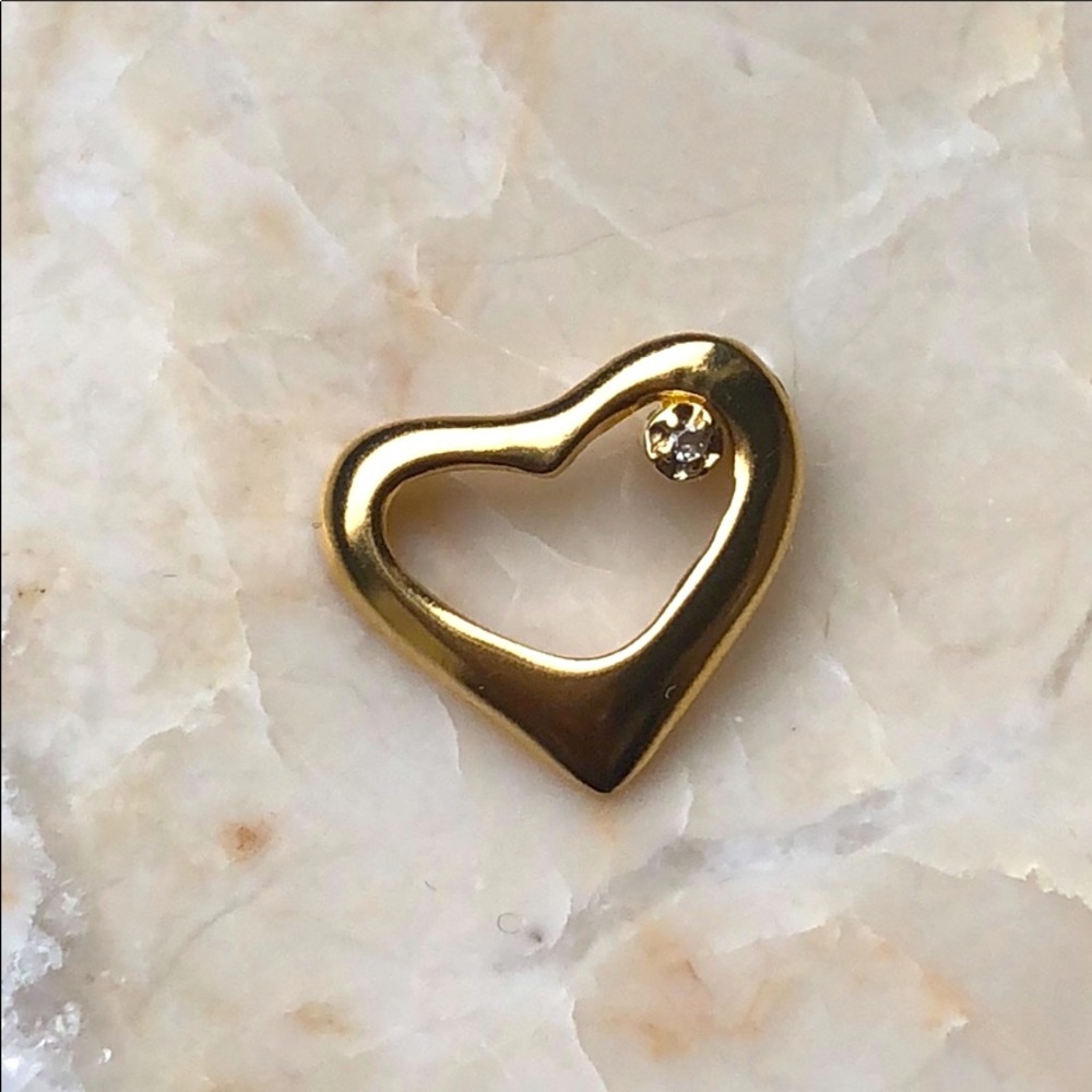 14K GOLD Heart Pendant